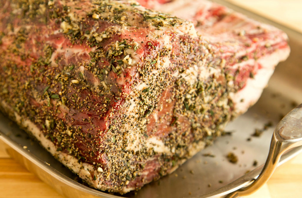 Herb Crusted Prime Rib Serves 6 8 Italian Gourmet Kitchen